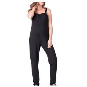 Seraphine Womens Black Maternity Overalls Adjustable Straps Size US 6 neutral